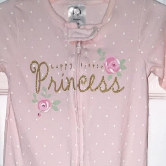 New Carters Pink Princess Pjs 6-9 Months NWT - Picture 3 of 13